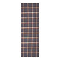 TEPPICHLÄUFER Hamilton, Baumwolle kariert 66/200 cm - Grau, Textil (66/200cm) - Homescapes