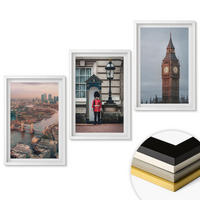 WANDBILDER 3er-Set - 40x60 cm Weißer Rahmen - London Bridge Guardian Big Ben - Weiß, Kunststoff (40/60cm) - ArtPrintCave