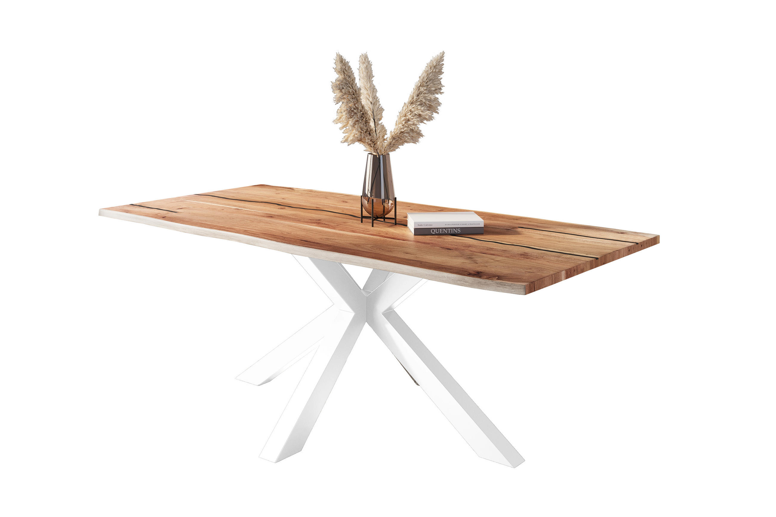 ESSTISCH POLLY - Beige/Naturfarben, Holz (100/220/77cm) - SAM