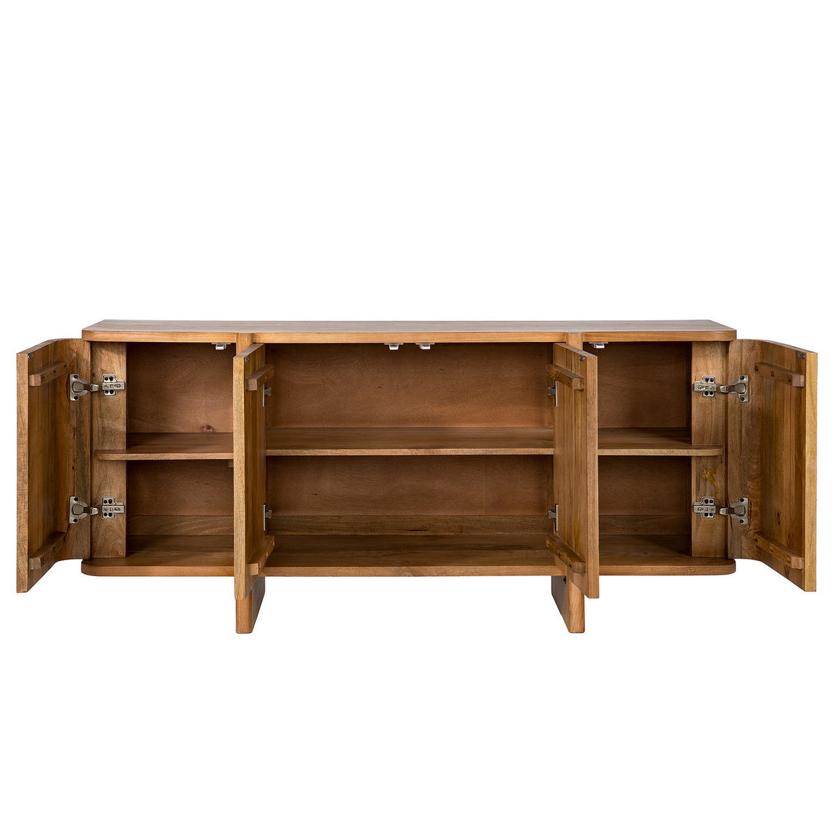MASSIVES SIDEBOARD - Mango Honig - Braun, Holz (160/72/42cm) - home24