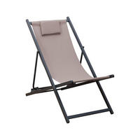 GARTEN-RELAXSESSEL Beige 58/92/93 cm - Beige, Metall (58/93/92cm) - Mobili Rebecca