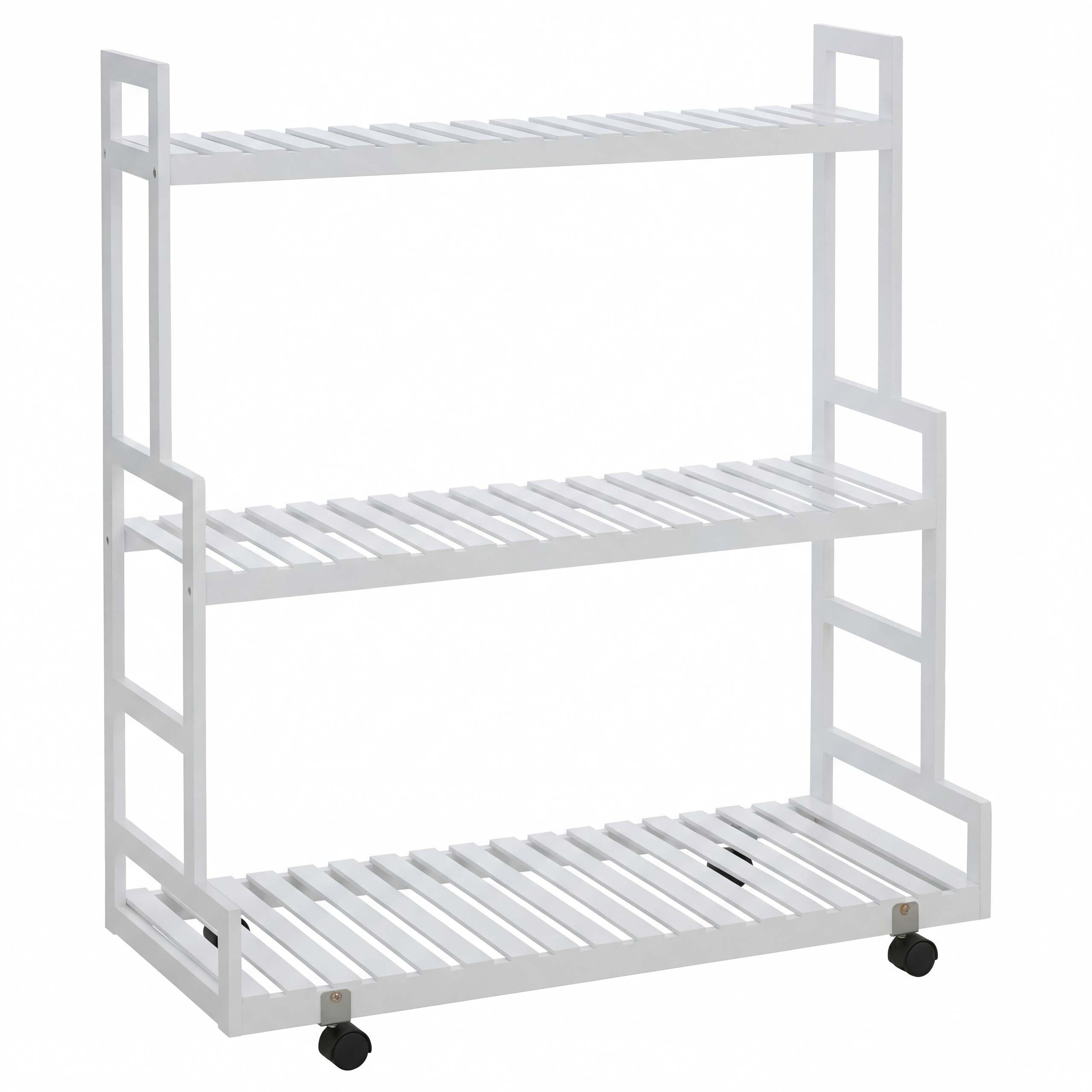 PFLANZENREGAL Weiß - Weiß, Holz (90/105/38cm) - MCW