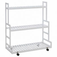 PFLANZENREGAL Weiß - Weiß, Holz (90/105/38cm) - MCW