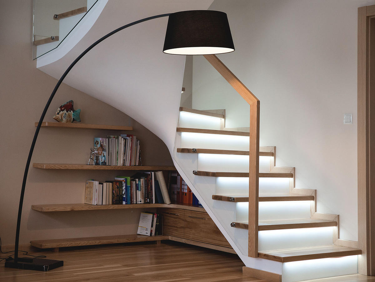 STEHLAMPE Benue 50/160/188 cm - Schwarz, Metall (50/160/188cm) - Beliani