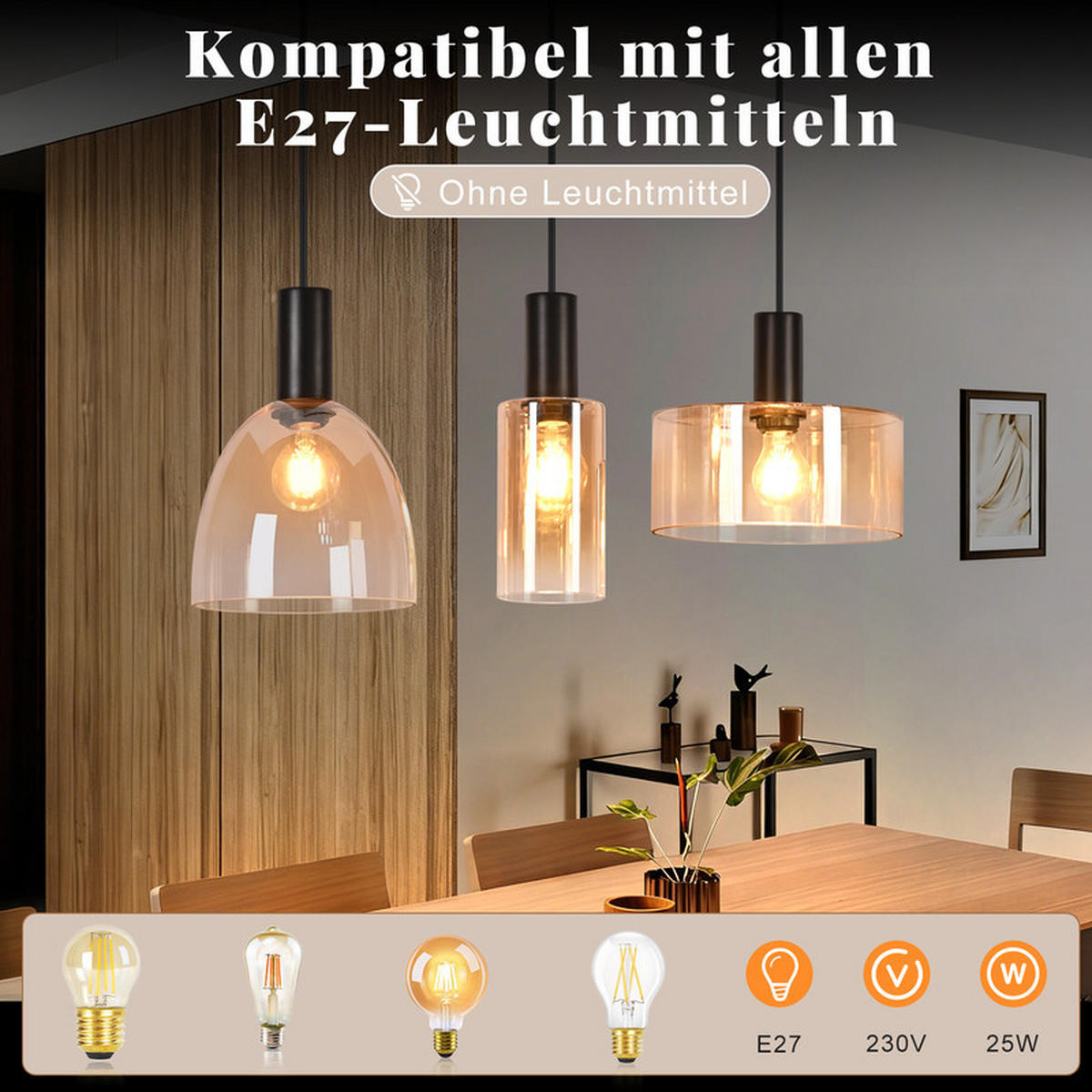 PENDELLEUCHTE 25/62.5/180.5cm - Schwarz, Metall (62.5/25/180.5cm) - Nettlife
