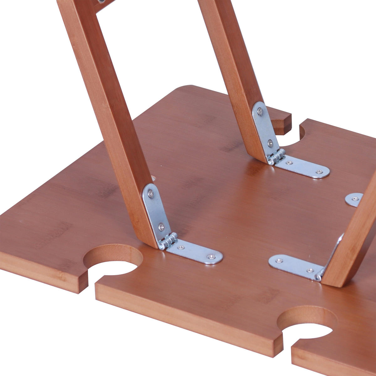 PIKNIKOVÝ stůl na víno - hnědá, dřevo (30/40/20cm) - Relaxdays