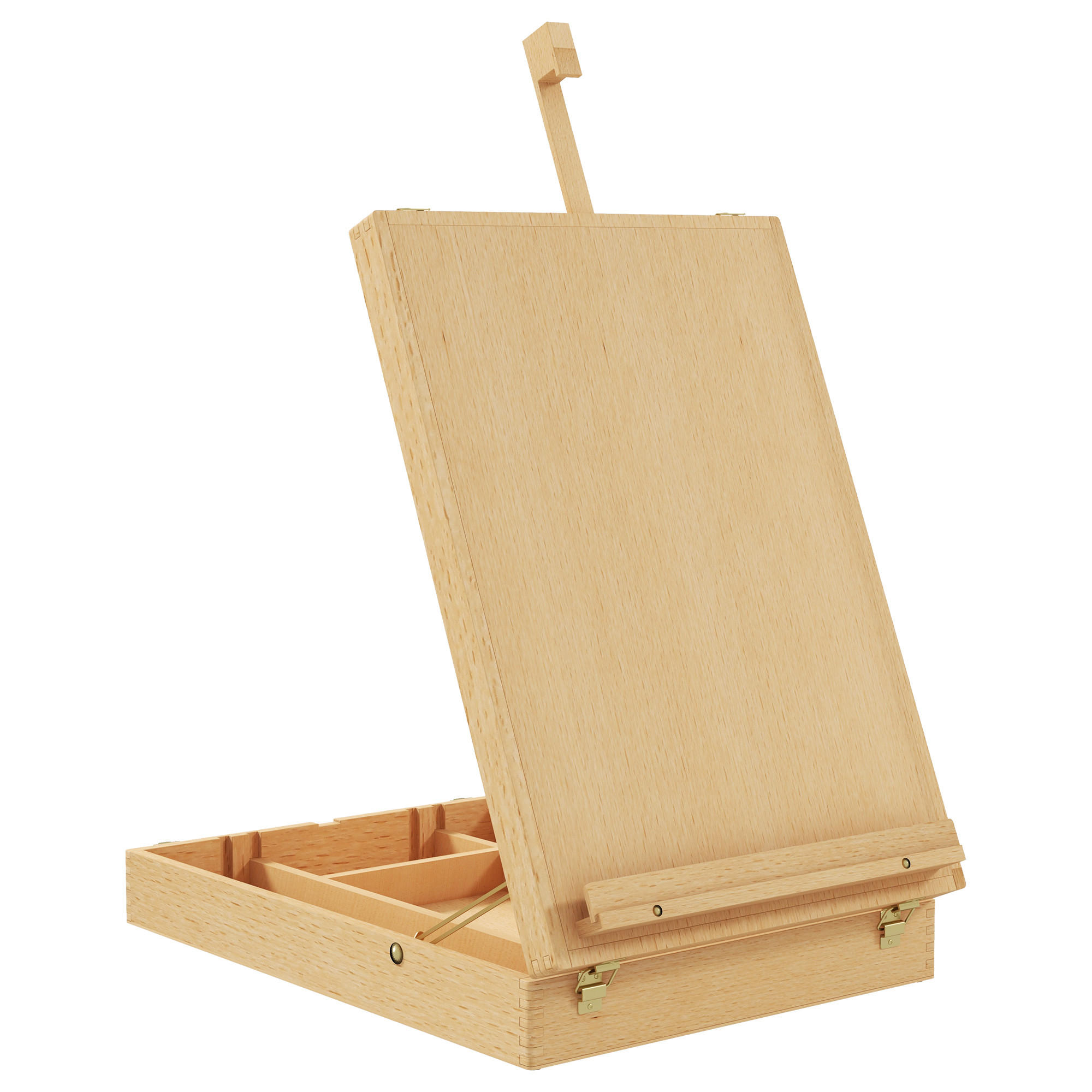 TISCHSTAFFELEI - Eiche Bianco, Holz (41.5/74.5/27cm) - HOMCOM