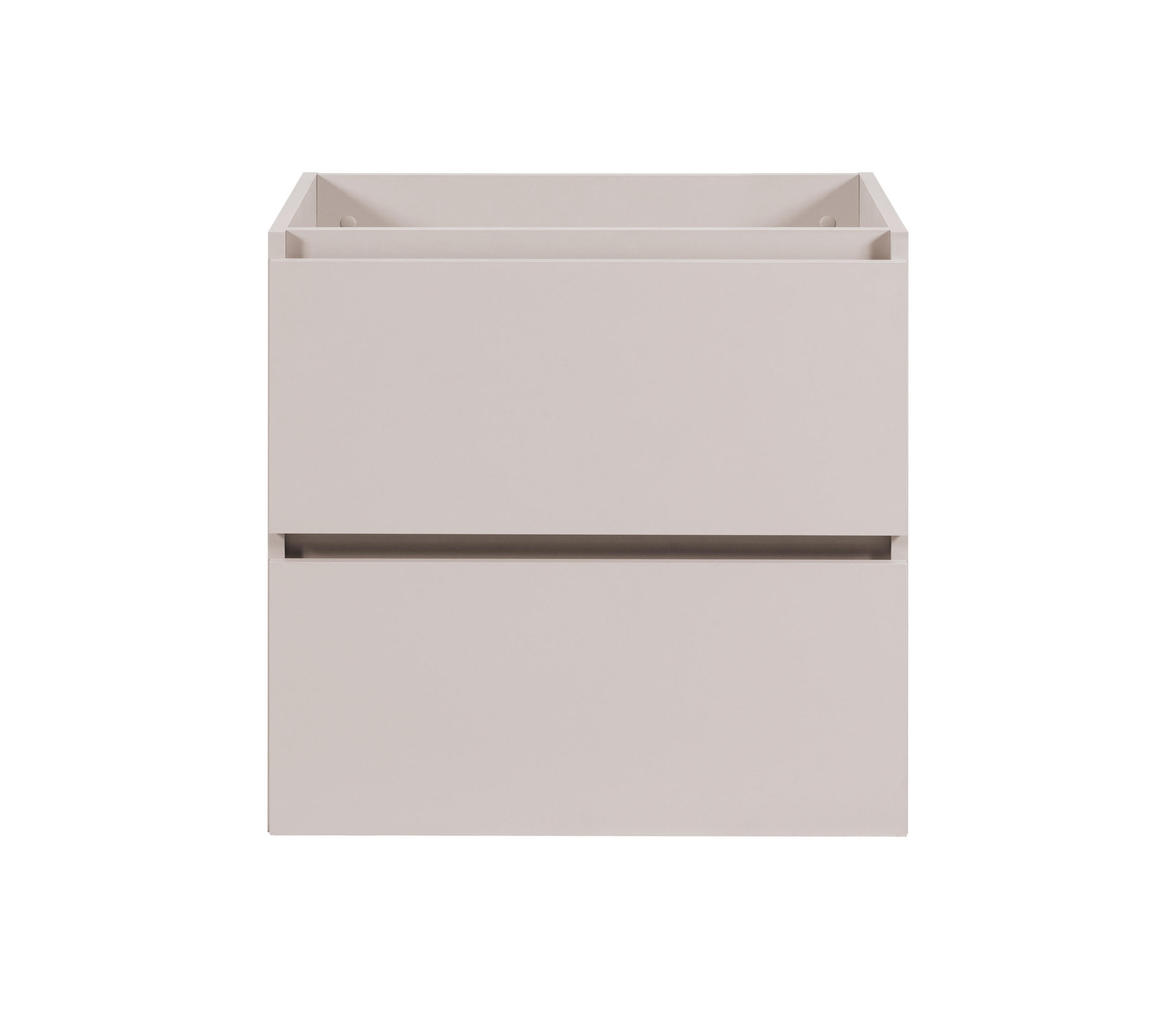BADEZIMMERSCHRANK, Farbe: Kaschmir, 60 x 46 x 60,7 cm, ohne Waschtischplatte - Kaschmir, Holzwerkstoff (60/60.7/46cm) - 3XE LIVING