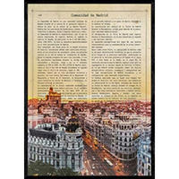 POSTER Vintage Madrid A4 Rahmenlos - Klar, Papier (29.7/5/21cm) - Nacnic