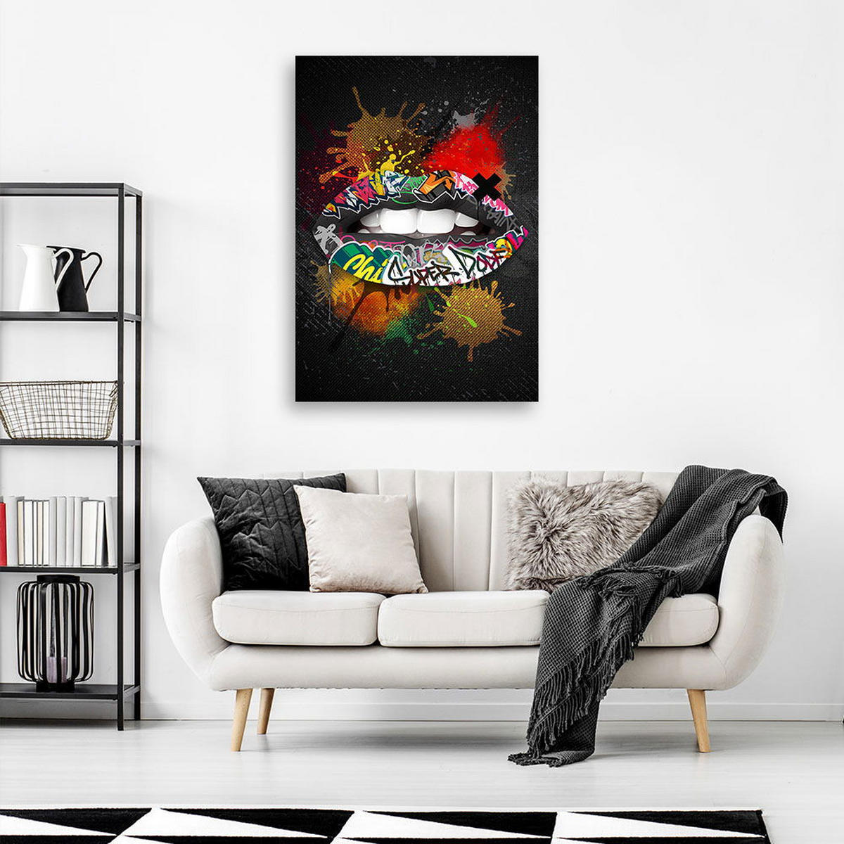 KUNSTDRUCK Bunt 80/120 cm - Multicolor, Textil (80/120cm) - KUNSTLOFT