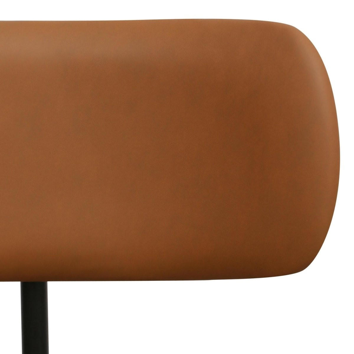 DREHSTUHL höhenverstellbar in Kunstleder Cognacbraun - Schwarz/Braun, Textil/Metall (56/74/57cm) - Furnhouse