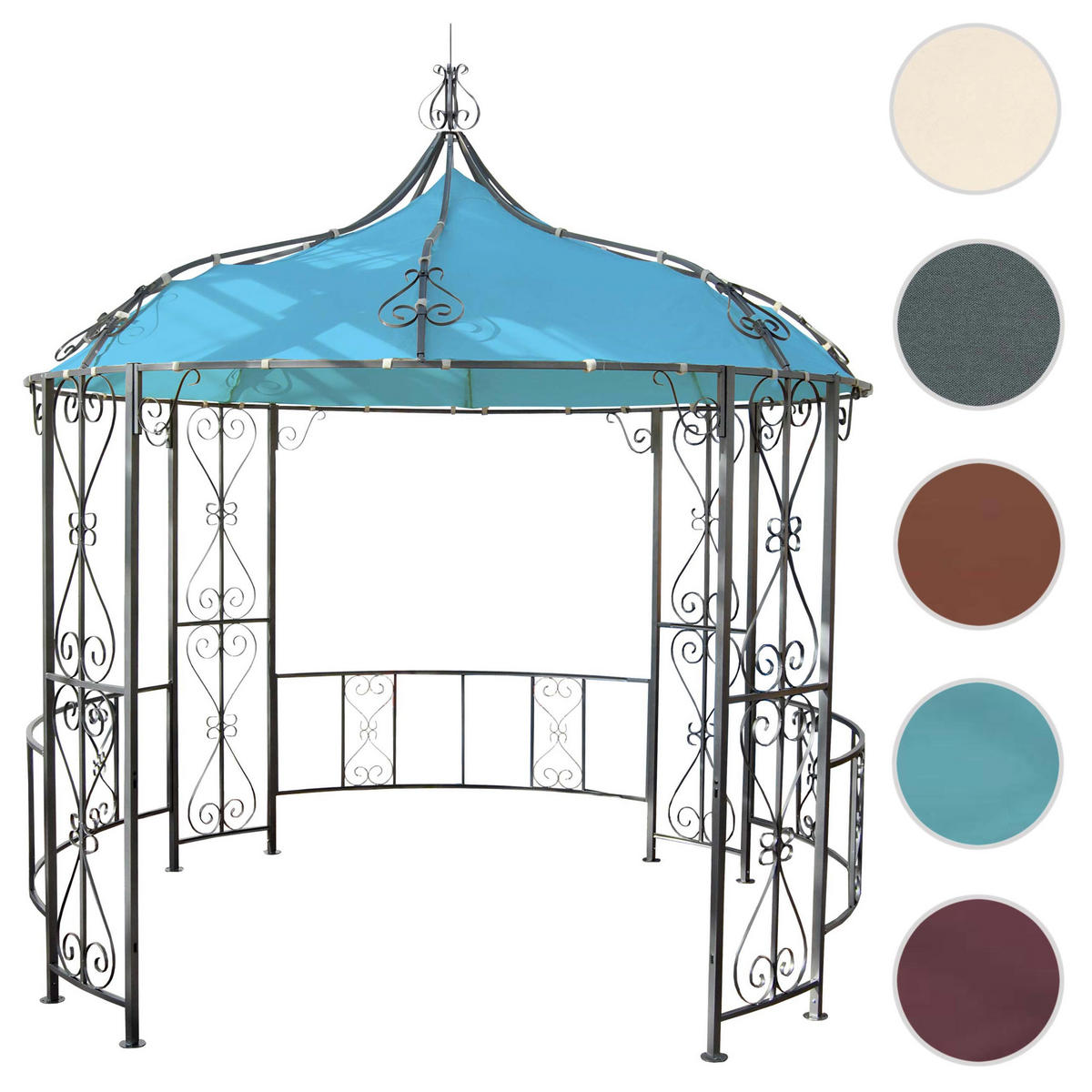 PERGOLA CABRERA Türkis - Türkis, Metall (296/330/293cm) - MCW