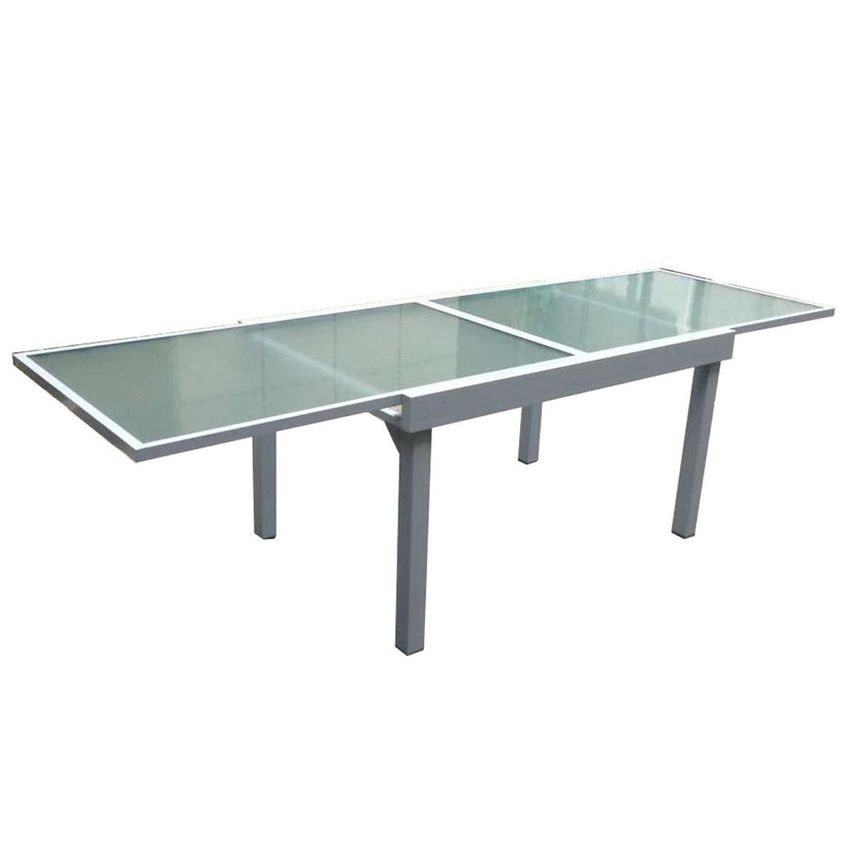 GARTEN-SITZGRUPPE Arno 7-teilig Gartenmöbel-Set - Grau, Metall - DELUKE