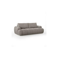 SCHLAFSOFA CORAL 250/100/85 cm mit Bettkasten Stoff Coral 50 - Beige, Textil (250/85/100cm) - Lookway