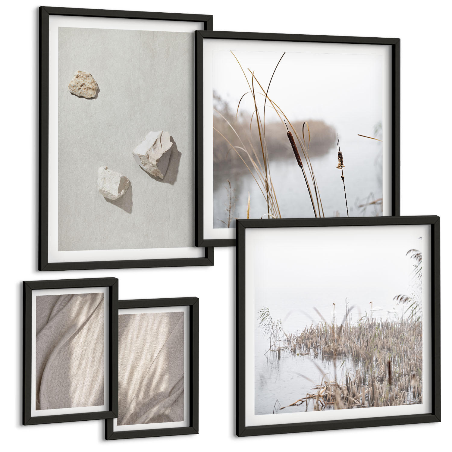 Tulup Bilder Schwarz 40x60 cm