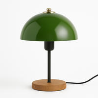 TISCHLAMPE agnes farbe Schwarz 40w pilzförmige - Schwarz, Metall (35/35/23cm) - Concept Usine