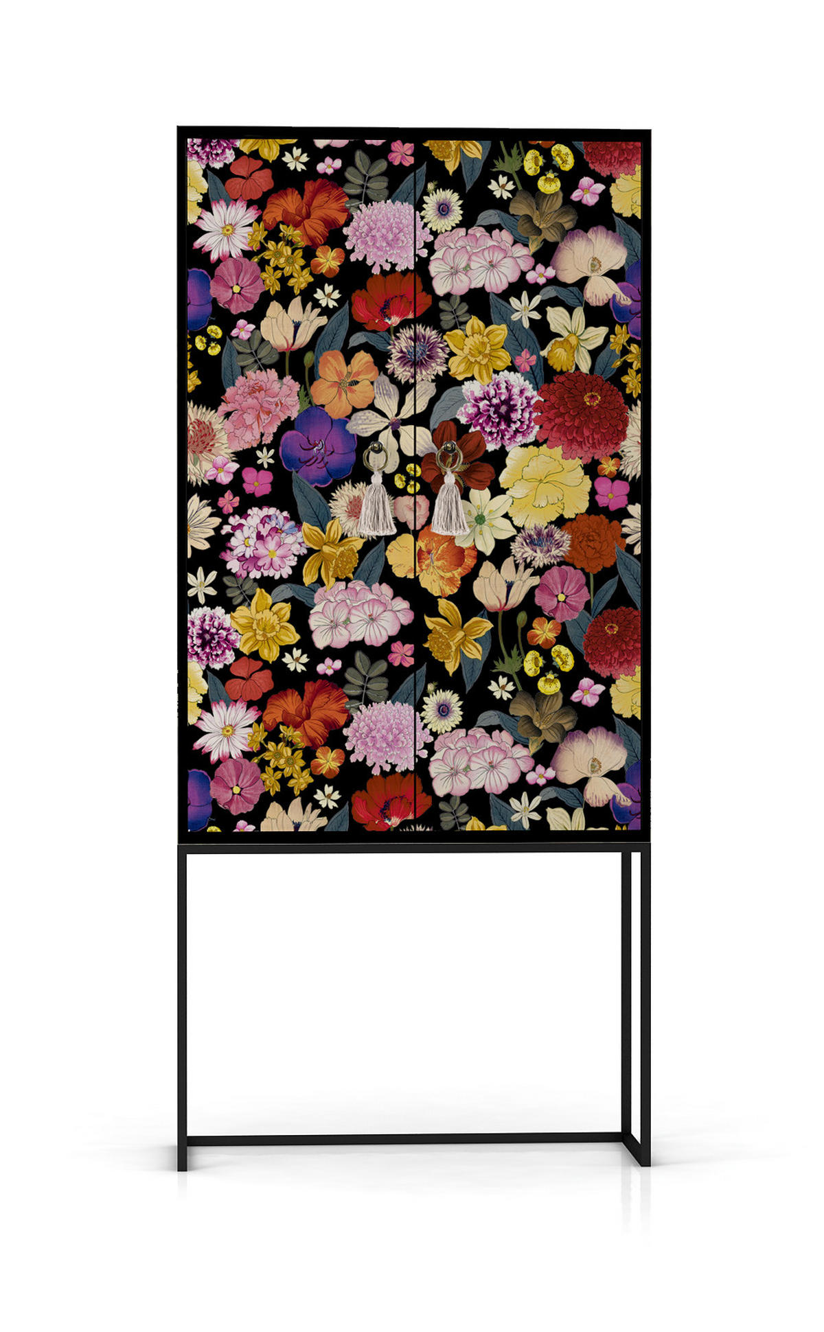 HIGHBOARD aus MDF ALVA WILD BEAUTY - Multicolor, Holzwerkstoff (75/164.5/45cm) - RNT By Really Nice Things