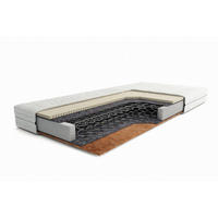 FEDERKERNMATRATZE ASTI Weiß 90x200x15 cm - Weiß, Textil - FURNLUX