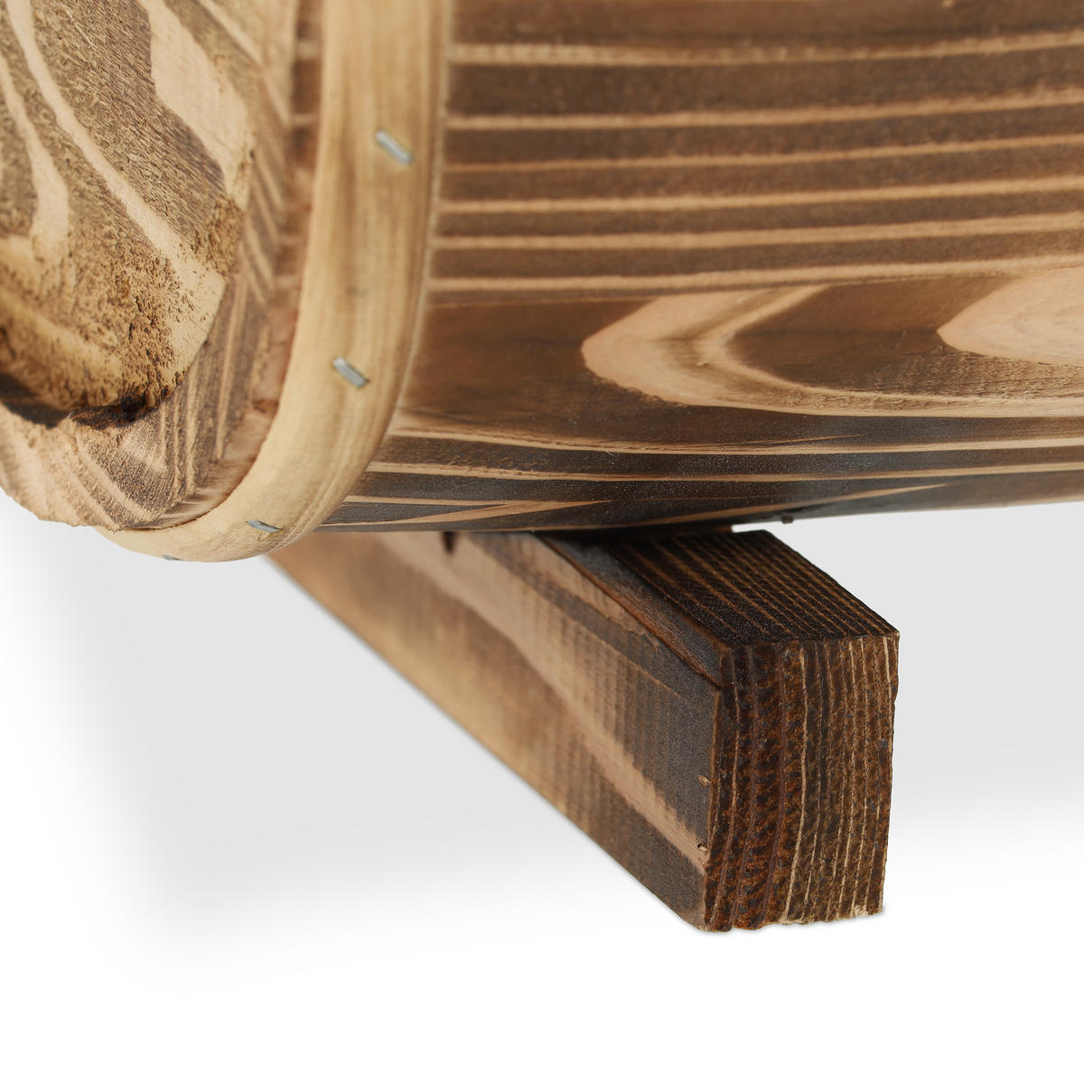 BLUMENKASTEN - Braun, Holz/Kunststoff (29.5/12.5/20cm) - Relaxdays