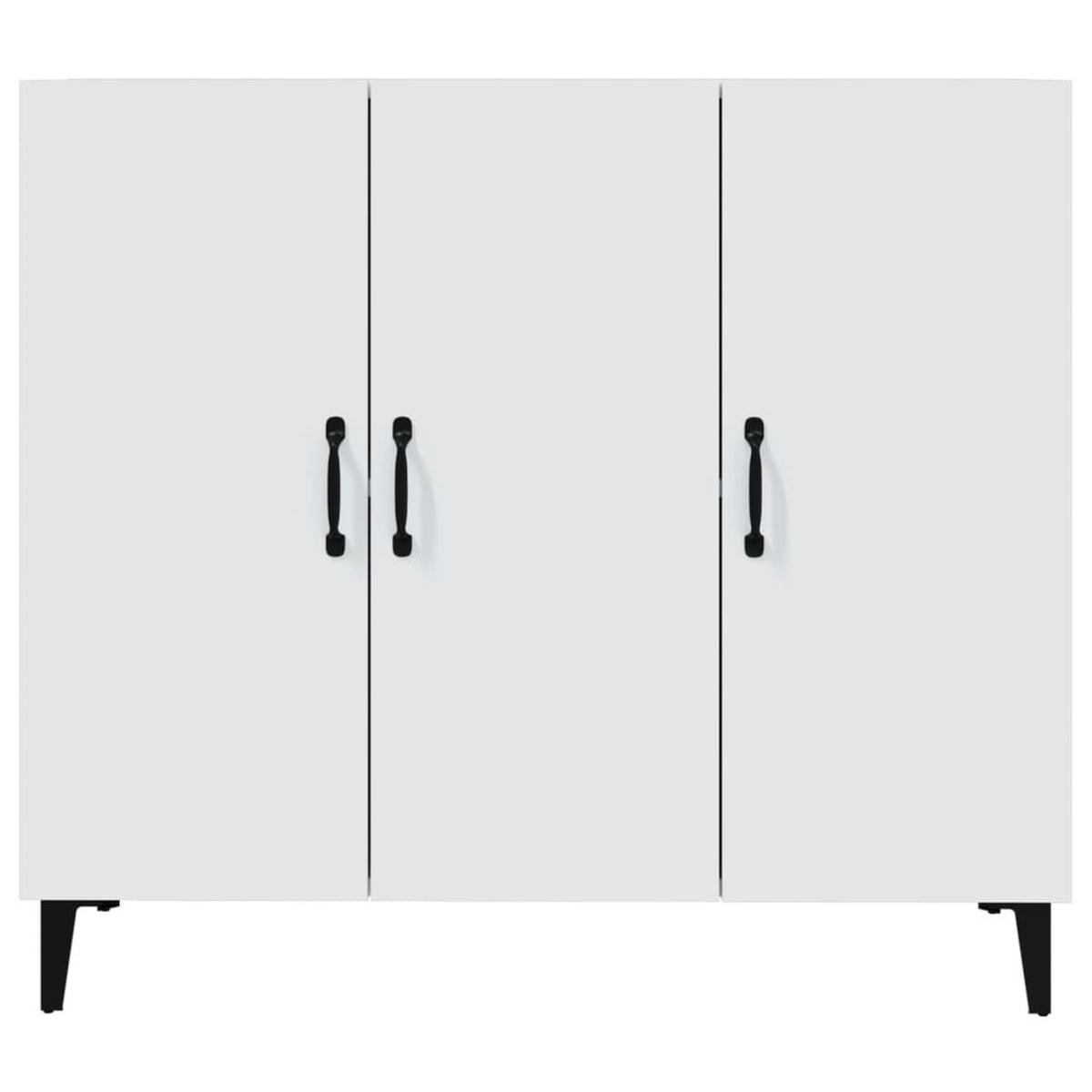 SIDEBOARD Weiss 90/34/80 Cm Holzwerkstoff - Weiß, Holzwerkstoff (34/80/90cm) - vidaXL