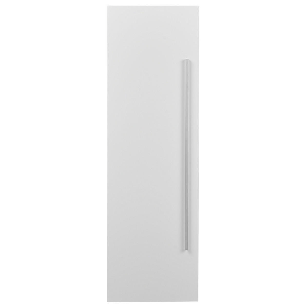 BAD HÄNGESCHRANK weiß Mataro - Silberfarben/Weiß, Holzwerkstoff (40/132/35cm) - Beliani