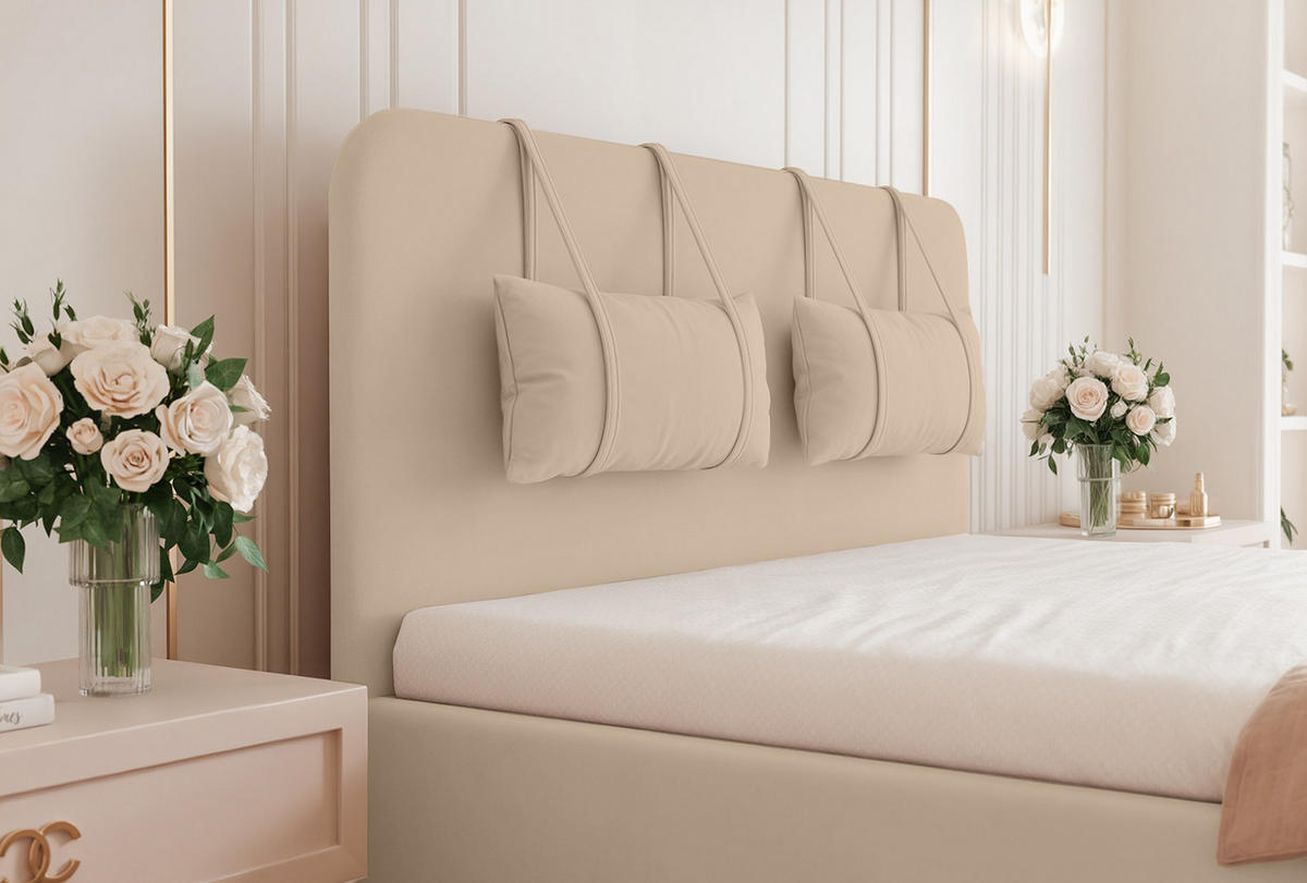 POLSTERBETT Rexal 200x200 cm, Beige - Beige, Textil (200/200cm) - Fedve