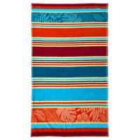 STRANDTUCH Frottee Velours Jacquard Ziseliert Zebrina 90x170 340g/m² - Multicolor, Textil (90/170cm) - LE COMPTOIR DE LA PLAGE