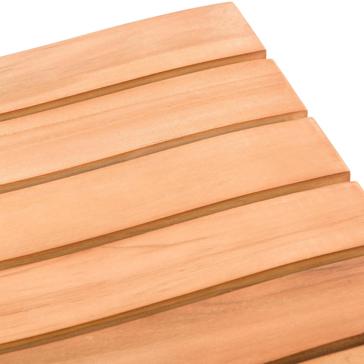 HOCKER Holz Teak - Teakfarben, Holz (51/43/39cm) - CLP