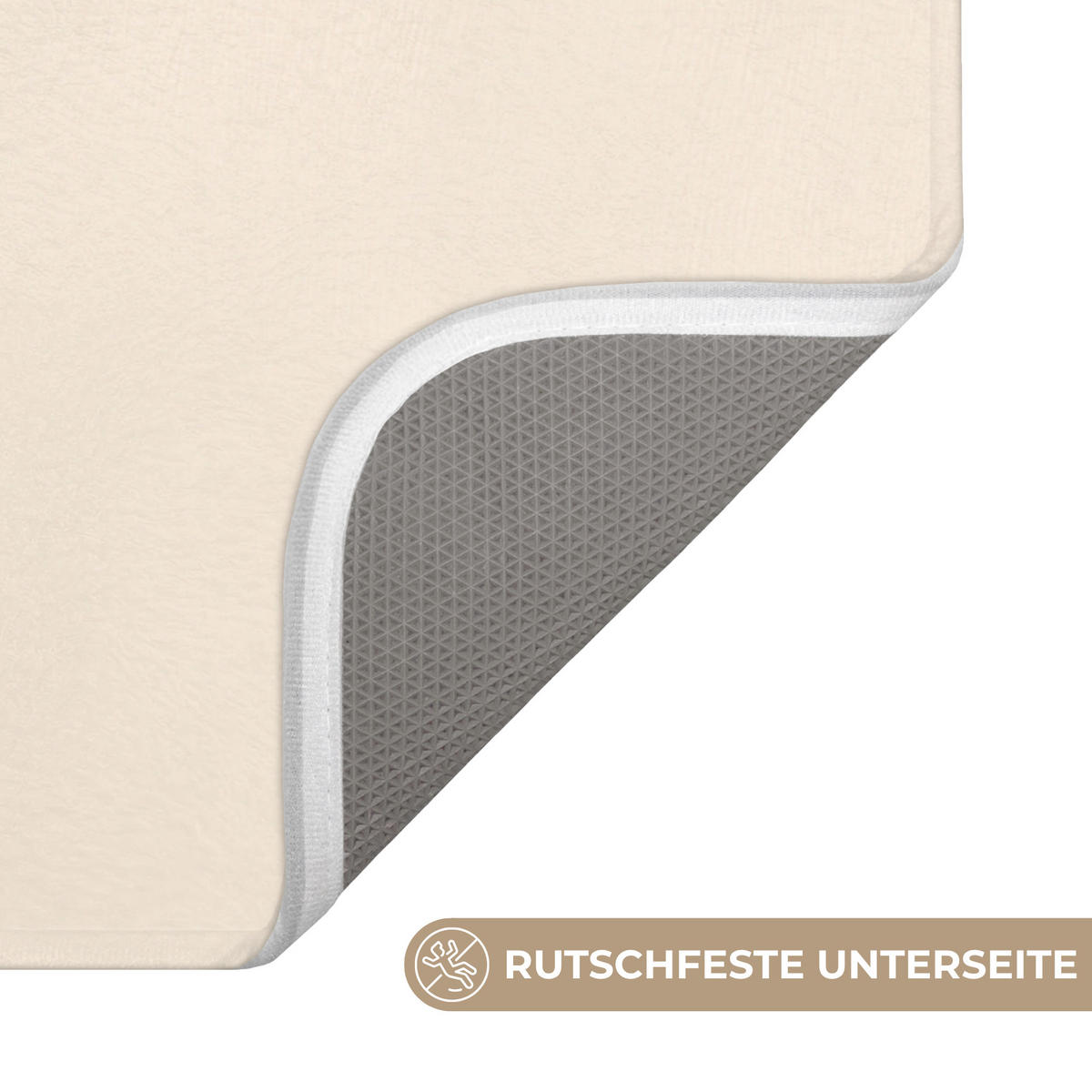 BADEMATTE Wale - Spritzer - Kreis - Dunkelblau 90x60 cm - Dunkelblau, Kunststoff/Textil (90/60cm)