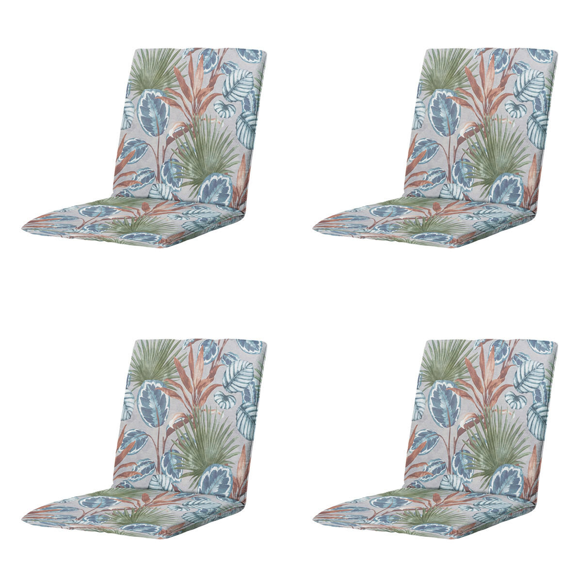 GARTENSTUHLKISSEN Cala 97/49 cm 4er-Set - Multicolor, Textil (49/6/97cm) - Madison