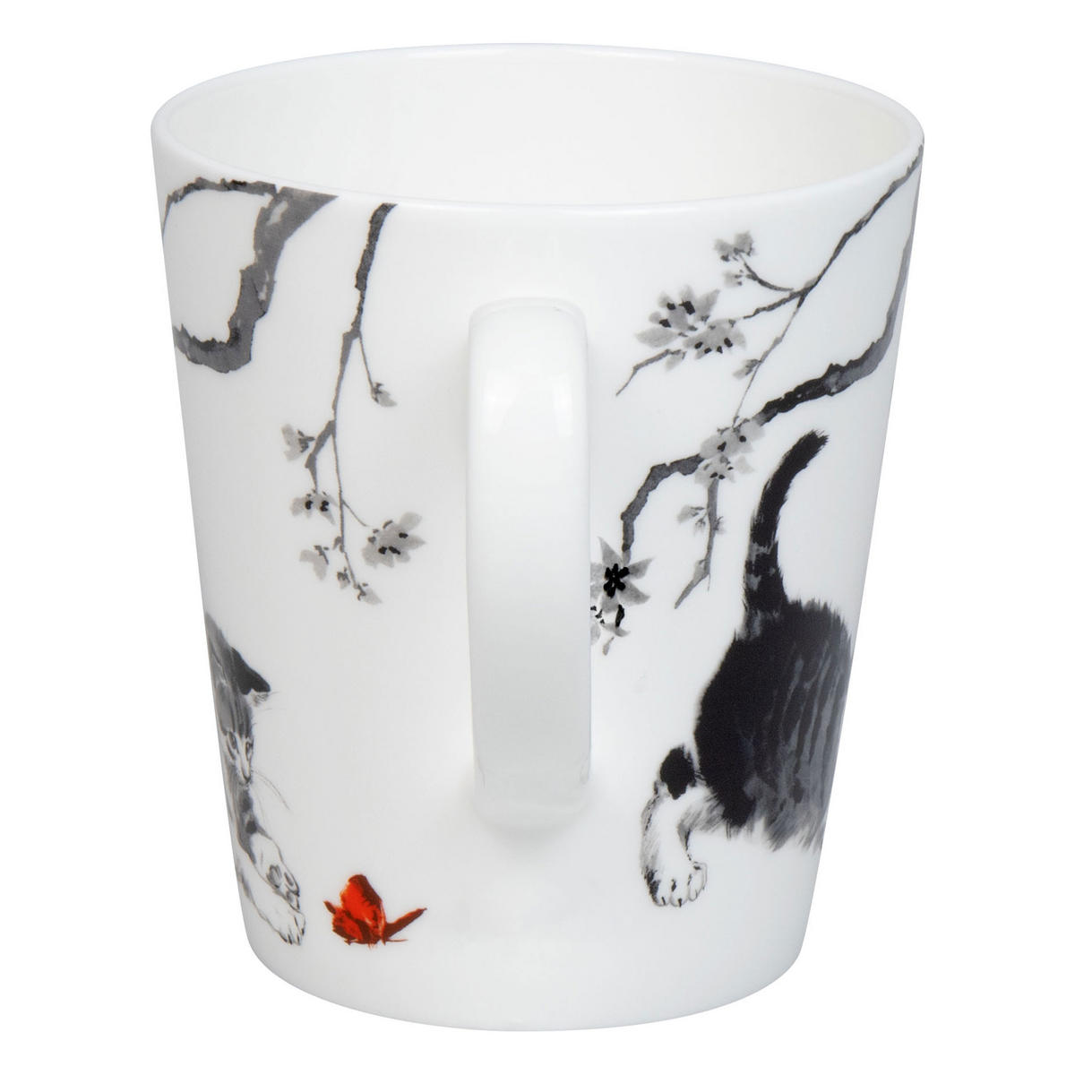 KAFFEEBECHER Wunderbar - Cats im Geschenkkarton - Naturfarben, Keramik (0.6L) - Könitz