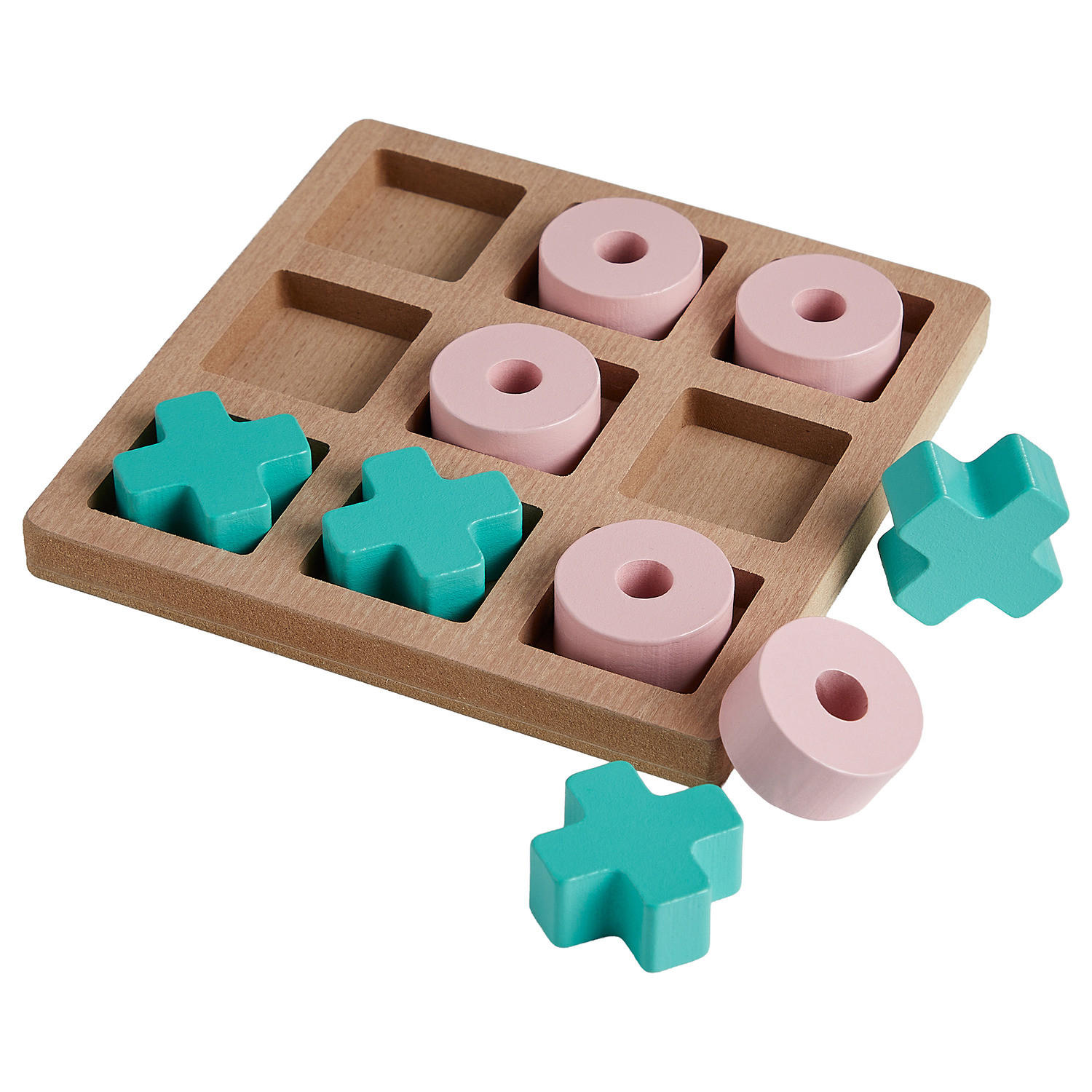 SPIEL-SET Tic Tac Toe - Multicolor, Holz (14/2/14cm) - Butlers