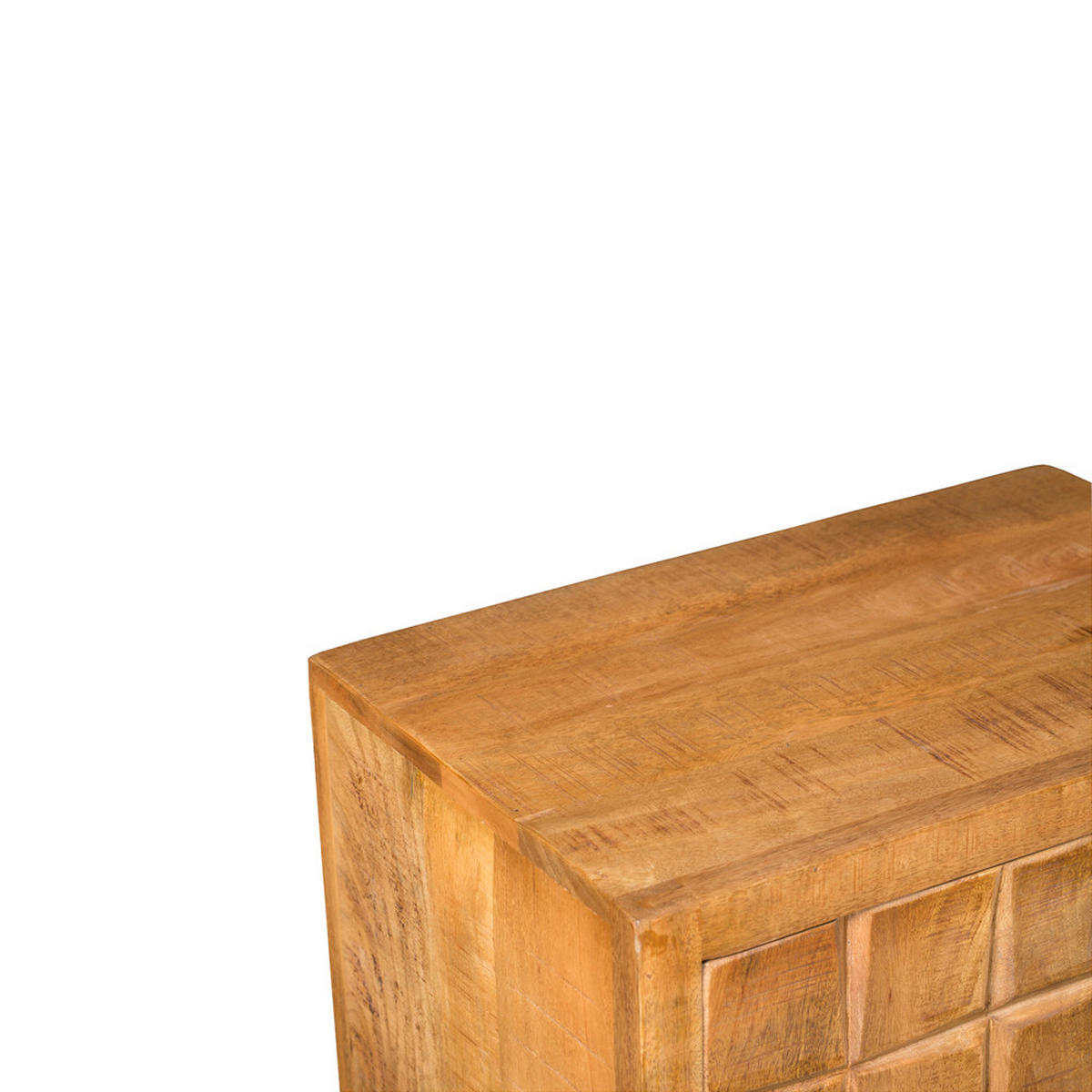 KOMMODE Savion Mangoholz 60 cm / 40 cm Natur - Naturfarben, Holz (60/103/40cm) - Villa Möbel