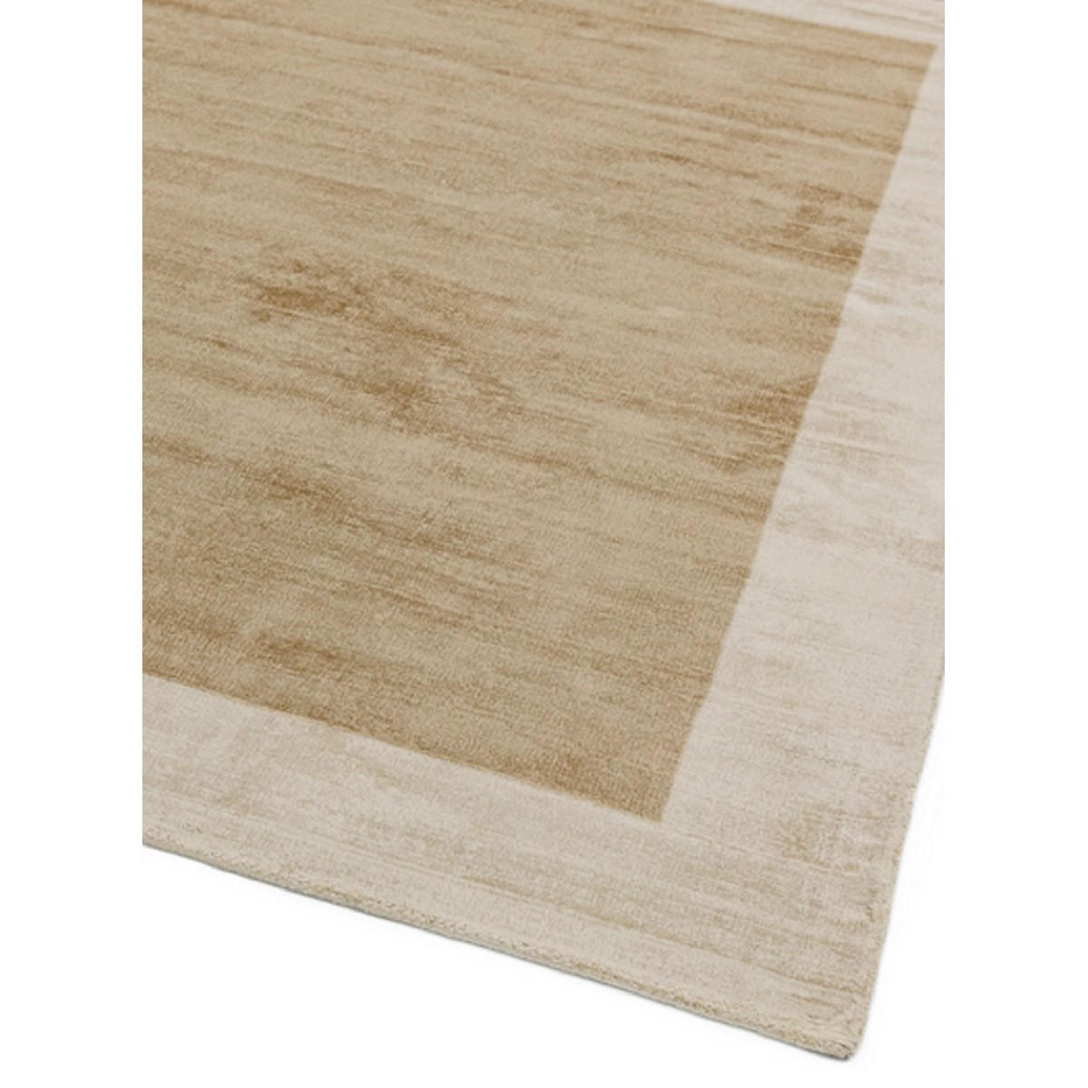 TEPPICH Einfarbiger handgefertigter mit Kanten LAME Beige 200 x 200 cm - Beige, Textil (200/200cm) - Novatrend