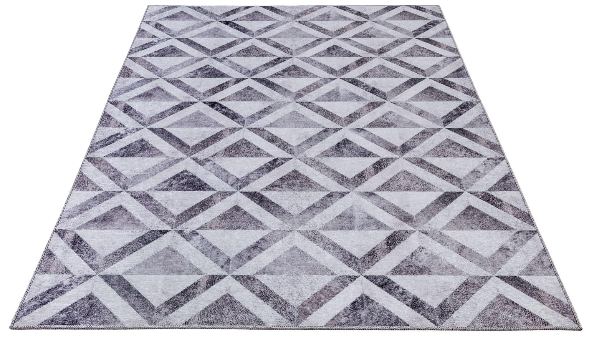 KURZFLORTEPPICH Serena 50x80 cm - Grau, Textil (50/80cm) - Gino Falcone