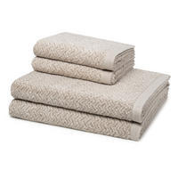 FROTTIERSET Brooklyn Fischgrat 4-teilig - Braun, Textil (50/100cm) - MÖVE