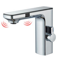 WASCHTISCHARMATUR Touchsensor LED Temperaturanzeige Silber - Silberfarben, Metall (18/15.5/4.5cm) - Kaket