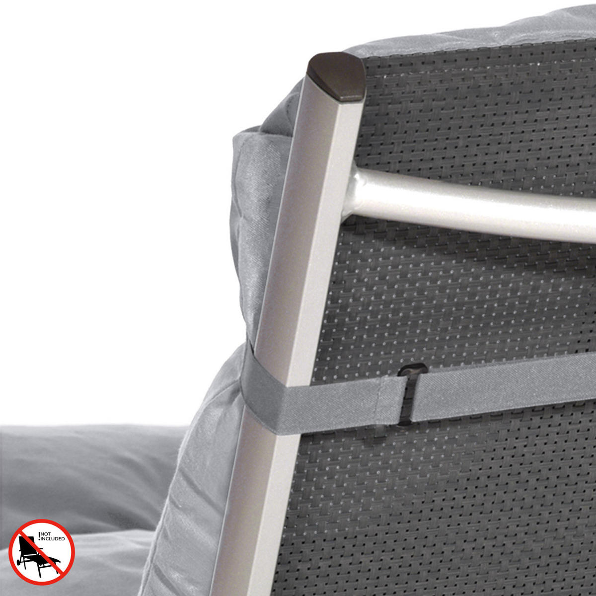 ROLLIEGENAUFLAGE Flair RL 190/60/8cm Hellgrau - Hellgrau, Textil (60/8/190cm) - Beautissu 