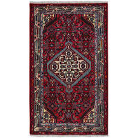 TEPPICH Assadabad Rot 136/81 cm Schurwolle - Rot, Textil (81/136cm) - Looma