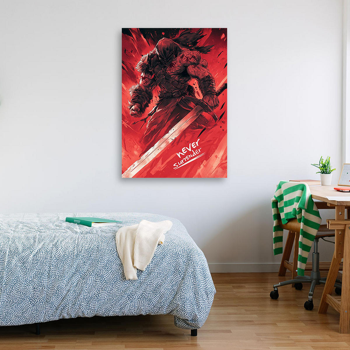 LEINWANDBILD Modernität 80x120cm - Rot, Textil (80/120cm) - Feeby