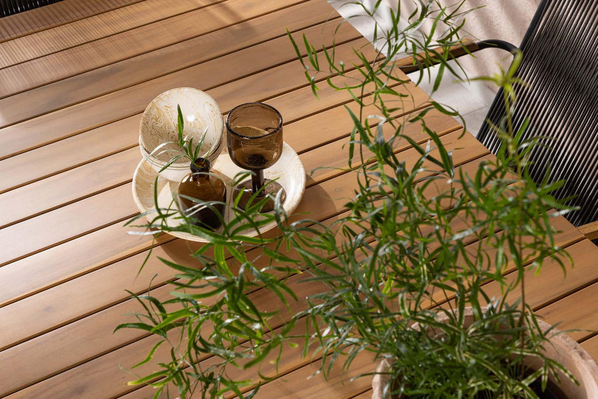 GARTENSET schwarz - Schwarz, Holzwerkstoff - ebuy24