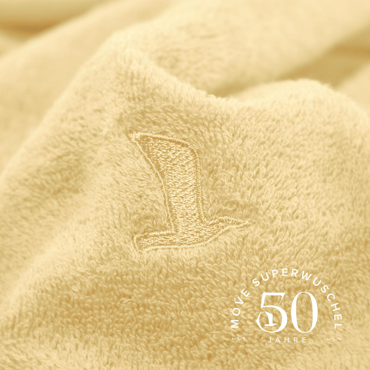 HANDTUCHSET SUPERWUSCHEL - LIMITED EDITION - Gelb, Textil (50/100cm) - MÖVE