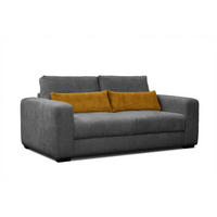 SOFA OLI 3-Sitzer, dunkelgrau - Dunkelgrau, Holz/Textil (208/91/108cm) - Courtois Laville