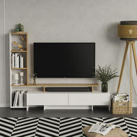 LOWBOARD Tavora Weiß/Eiche 168.2 x 120 cm mit 2 Schubladen - Eichefarben/Weiß, Holzwerkstoff (168.2/120/35cm) - Vicco