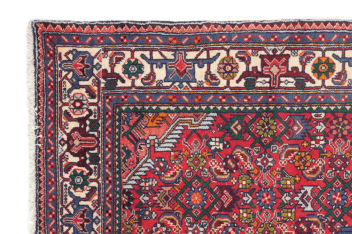 TEPPICH Assadabad Rot 190/122 cm Schurwolle - Rot, Textil (122/190cm) - Looma