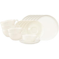 TEE-SET Savona Fine Diamond creme 18er Set - Creme, Keramik (1/1/1cm) - Seltmann Weiden