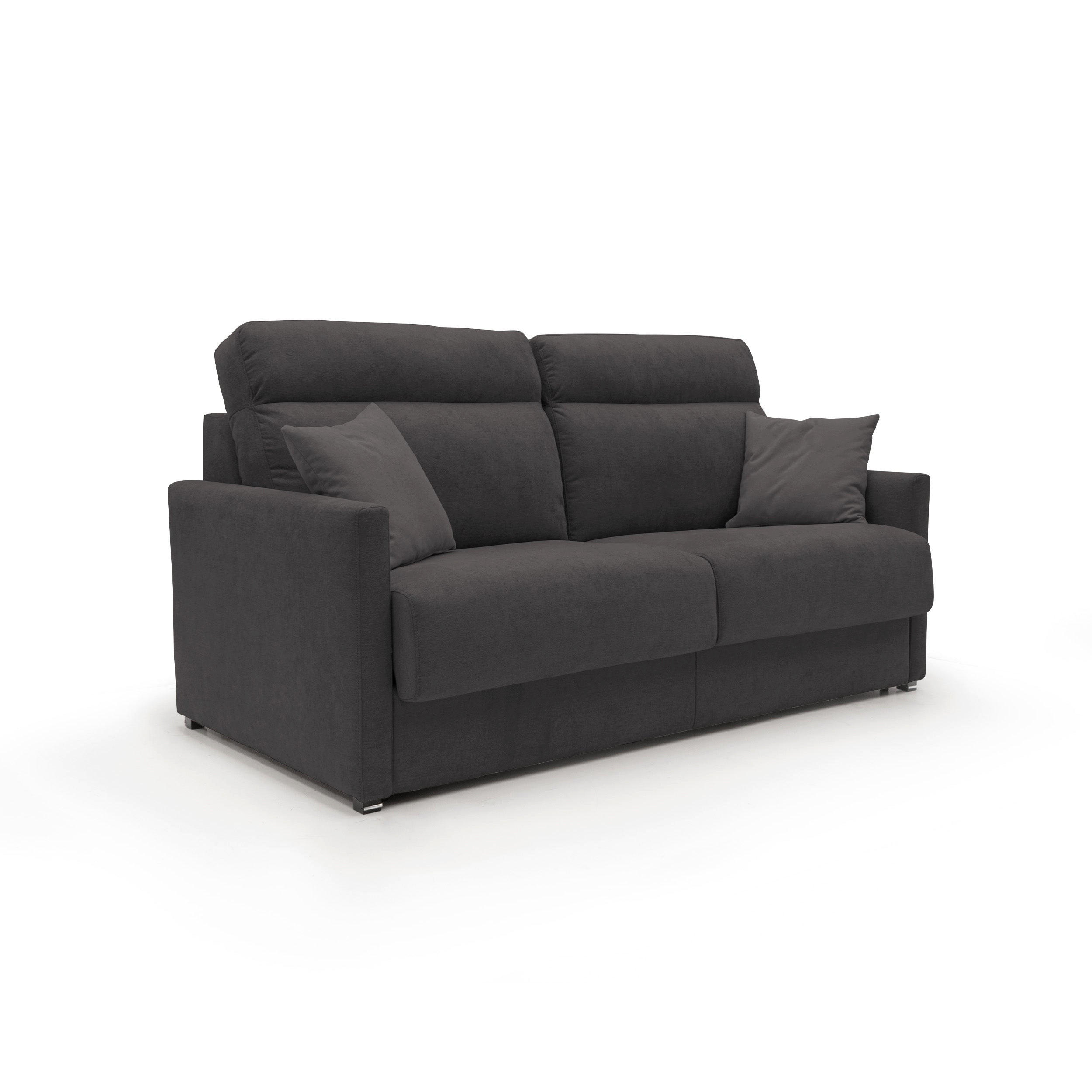 SCHLAFSOFA Margot - Schwarz, Textil (176/102/97cm) - Divani.store