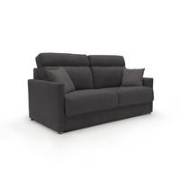 SCHLAFSOFA Margot - Schwarz, Textil (196/102/97cm) - Divani.store