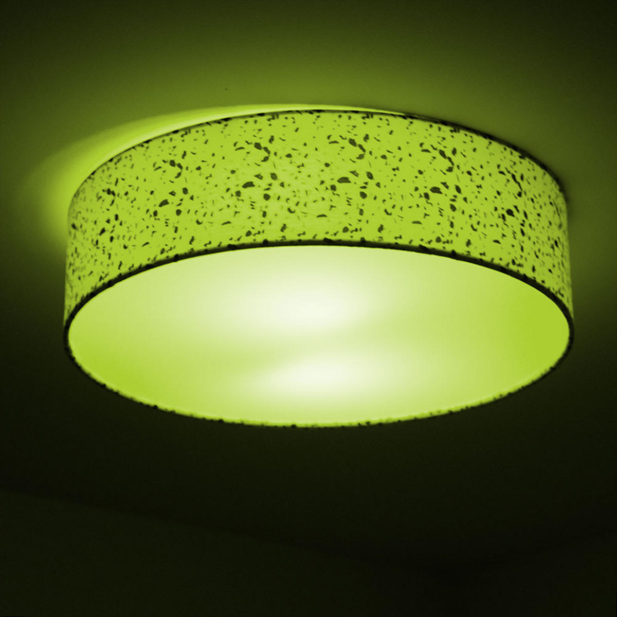 LED DECKENLEUCHTE VARIOS Weiß Terrazzo - Weiß, Metall (38/38/10cm)