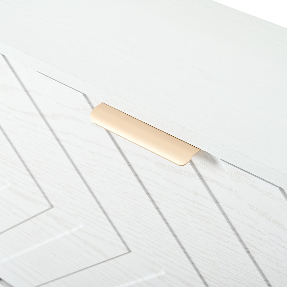 SCHUHSCHRANK aus MDF 105x24x90cm in Weiß mit 4 Klappfächern - Weiß, Holzwerkstoff (105/90/24cm) - Modfu